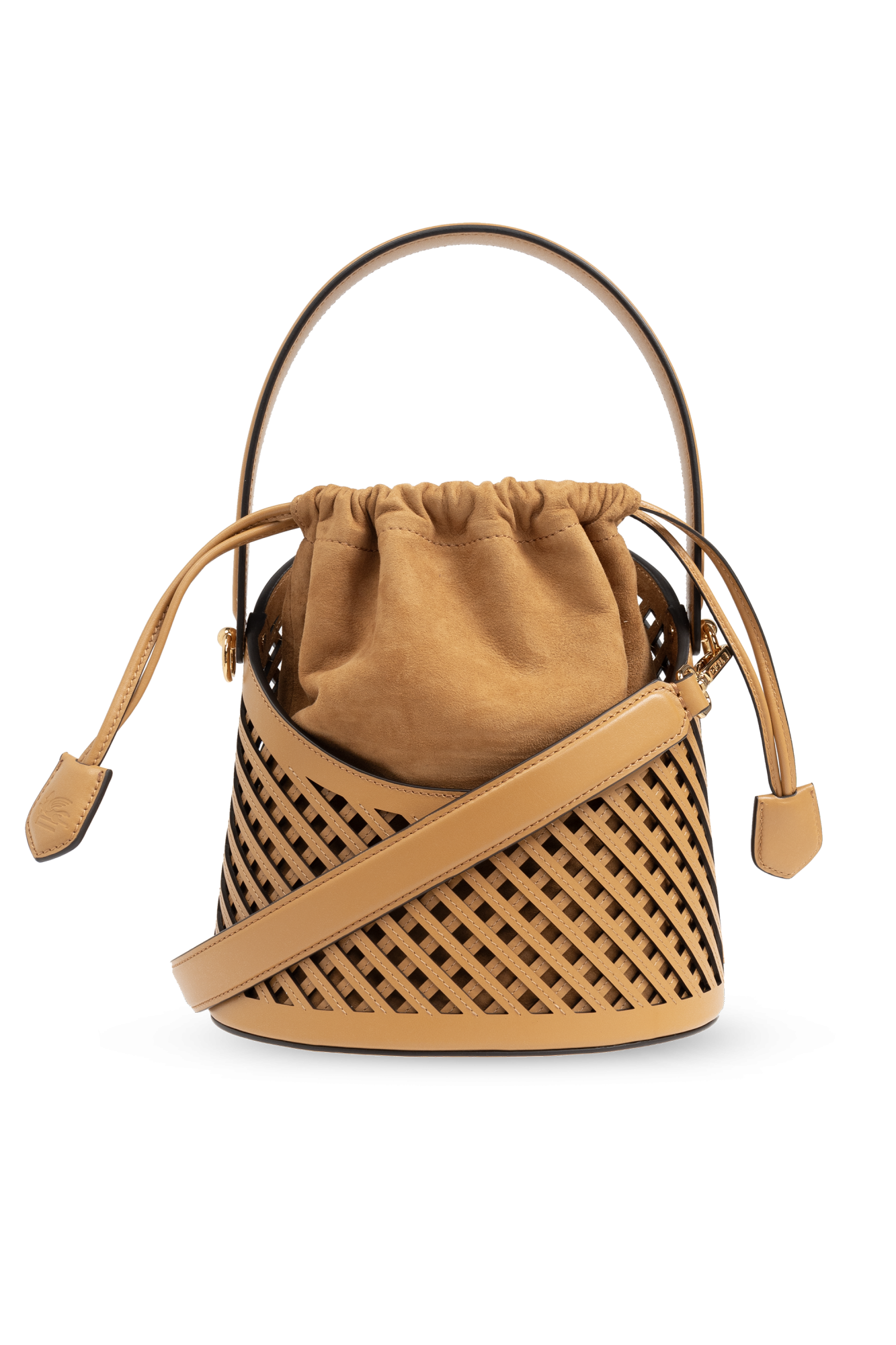 【ETRO】ブラック ショルダーバッグ「Saturno Medium」バケット Leather Saturno bag | Women | Black | ETRO